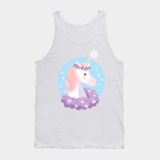 Unicorn horse Tank Top